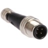 Brad from Molex Straight Circular Connector Adapter 4 M8 Female 4 M12 Male 1200330001