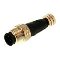 Brad from Molex Straight Circular Connector Adapter 4 M8 Female 4 M12 Male 1200330001