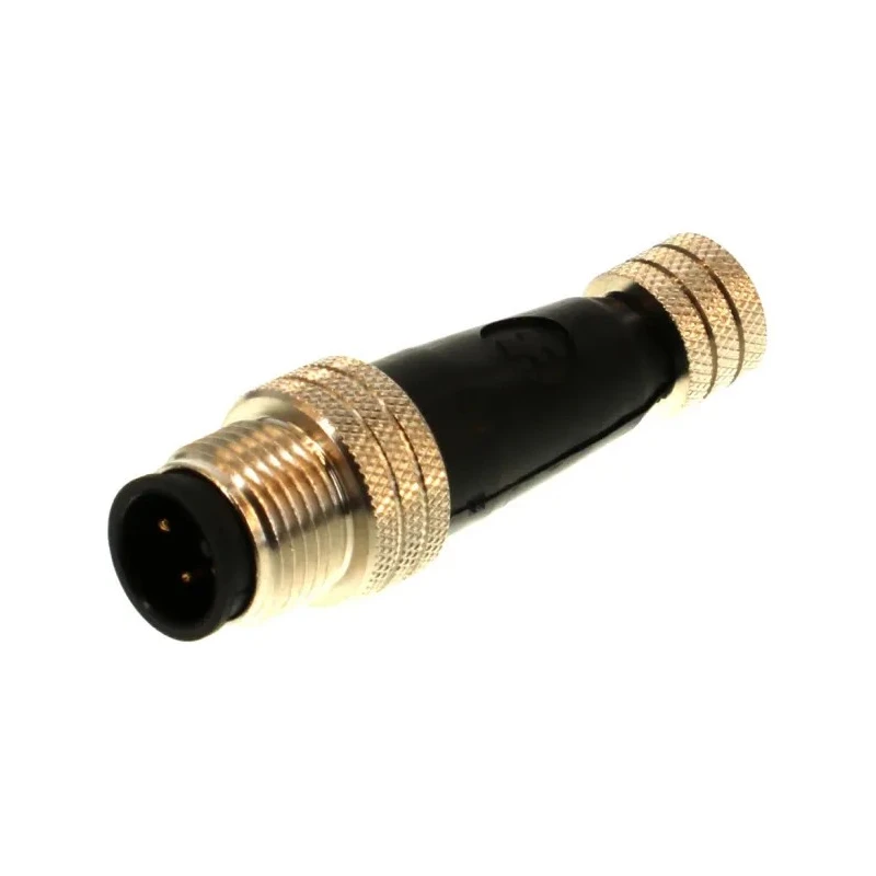 Brad from Molex Straight Circular Connector Adapter 4 M8 Female 4 M12 Male 1200330001