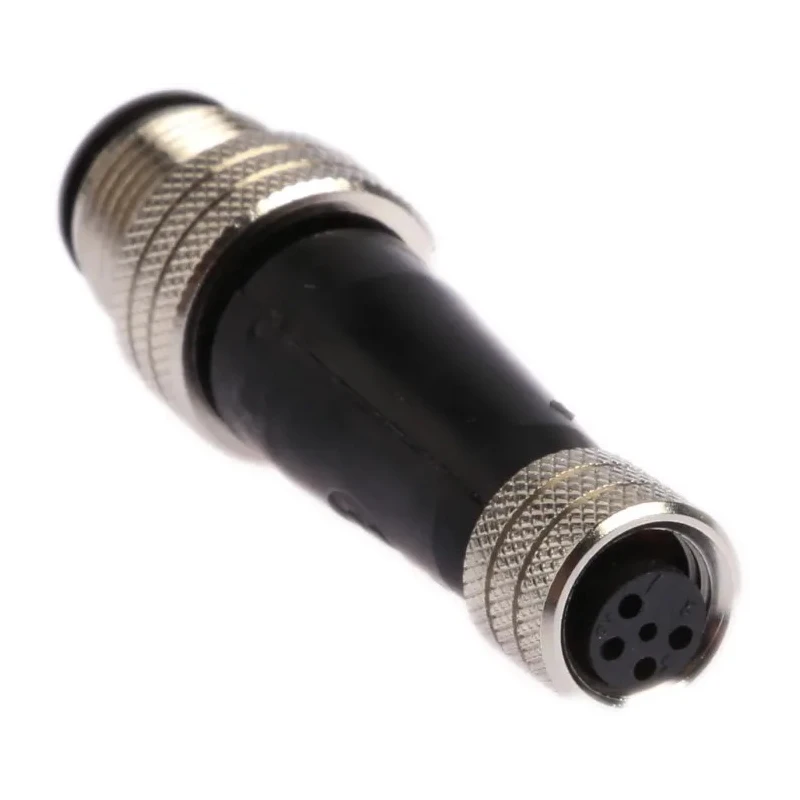 Brad from Molex Straight Circular Connector Adapter 4 M8 Female 4 M12 Male 1200330001