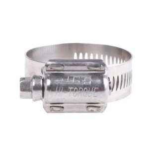 HI-TORQUE Stainless Steel Slotted Hex Worm Drive Hose & Jubilee Clip 25-45 mm ID HTM45P