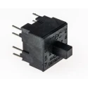 MEC Push Button Switch PCB Mount Silver Round DPDT IP54 