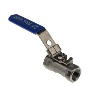 RS PRO ASTM A351-CF8M Stainless Steel Threaded 2-Way Ball Valve BSPP 1/4 Inch 68 Bar A351-CF8M