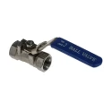 RS PRO ASTM A351-CF8M Stainless Steel Threaded 2-Way Ball Valve BSPP 1/4 Inch 68 Bar A351-CF8M
