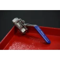 RS PRO ASTM A351-CF8M Stainless Steel Threaded 2-Way Ball Valve BSPP 1/4 Inch 68 Bar A351-CF8M