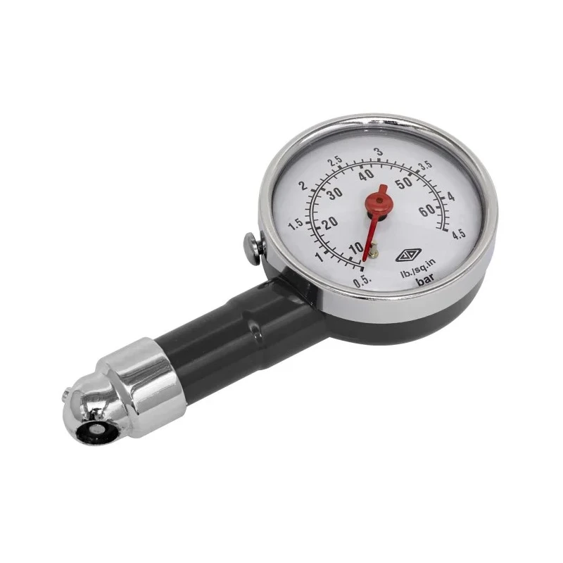 RS PRO Tyre Pressure Gauge Metal Body Dial 40 psi Accurate ±1.5 psi 499-8872