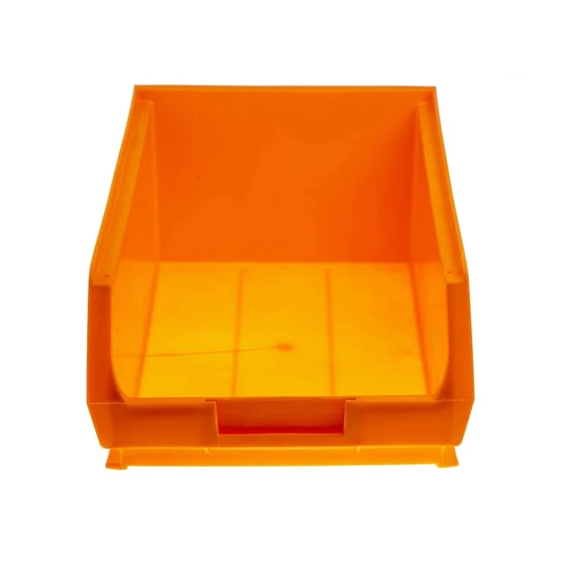 RS PRO Polypropylene Storage Bin, 350 mm x 205 mm x 130 mm, Orange 469-6762
