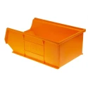 RS PRO Polypropylene Storage Bin, 350 mm x 205 mm x 130 mm, Orange 469-6762
