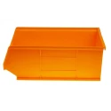 RS PRO Polypropylene Storage Bin, 350 mm x 205 mm x 130 mm, Orange 469-6762