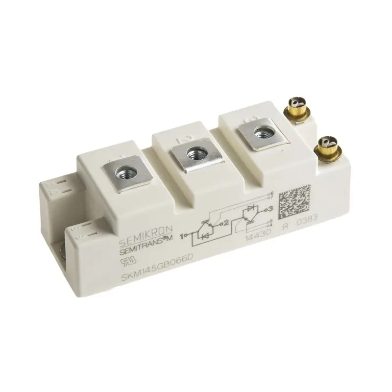 Semikron Danfoss N-Channel IGBT Module 195 A 600 V 7-Pin SEMITRANS Panel SKM145GB066D