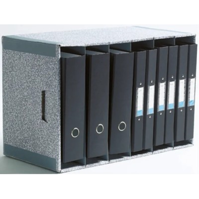 Fellowes Grey White Archive Box 6 Compartments H375mm x W285mm x D95mm W285mm