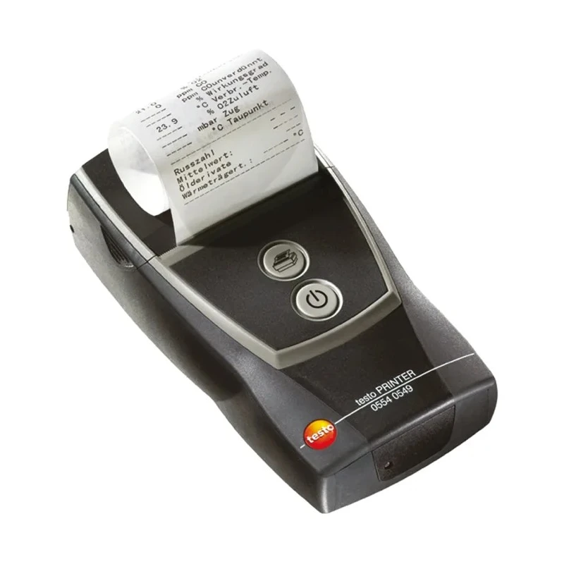 Testo Combustion Gas Analyser Printer with ±20 ppm CO Accuracy, 0–400 ppm, Battery Powered, 6h Runtime, 40 hPa Max 0554 0549