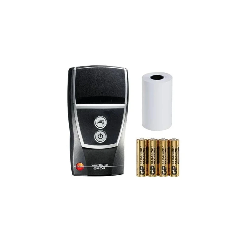 Testo Combustion Gas Analyser Printer with ±20 ppm CO Accuracy, 0–400 ppm, Battery Powered, 6h Runtime, 40 hPa Max 0554 0549