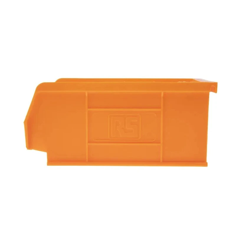 RS PRO Polypropylene Storage Bin, 167 mm x 101 mm x 76 mm, Orange 469-6784