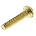 RS PRO Slot Pan Brass Machine Screw 20 mm M4 483-1549