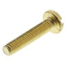 RS PRO Slot Pan Brass Machine Screw 20 mm M4 483-1549