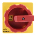 Siemens 3-Pole Panel Mount Isolator Switch, IP65, 32A, 12 kW, Red Handle, Screw Terminal, 