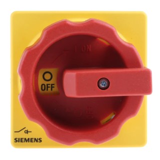 Siemens 3-Pole Panel Mount Isolator Switch, IP65, 32A, 12 kW, Red Handle, Screw Terminal, 
