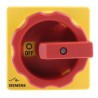 Siemens 3-Pole Panel Mount Isolator Switch, IP65, 32A, 12 kW, Red Handle, Screw Terminal,