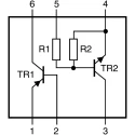 Nexperia Digital Transistor 500 mA NPN + PNP, 50 V, 6-Pin UMT PBLS1503Y,115