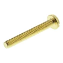 RS PRO Slot Pan Brass Machine Screw 30 mm M4 483-1561