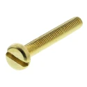 RS PRO Slot Pan Brass Machine Screw 30 mm M4 483-1561