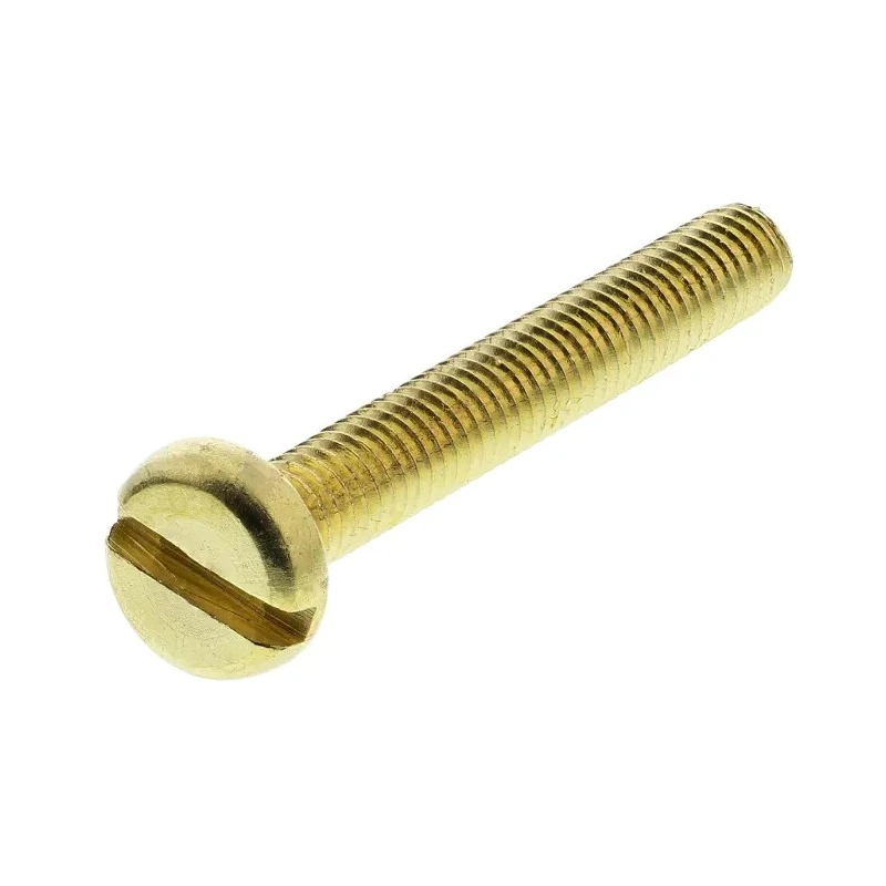 RS PRO Slot Pan Brass Machine Screw 30 mm M4 483-1561