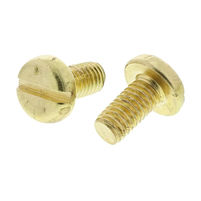 RS PRO Slot Pan Brass Machine Screw 12 mm M6 483-1656