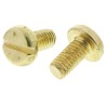 RS PRO Slot Pan Brass Machine Screw 12 mm M6 483-1656