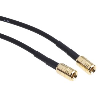 RS PRO 1 m RG174 Coaxial Cable 50 Ω Black Terminated PTFE Jacket RG174