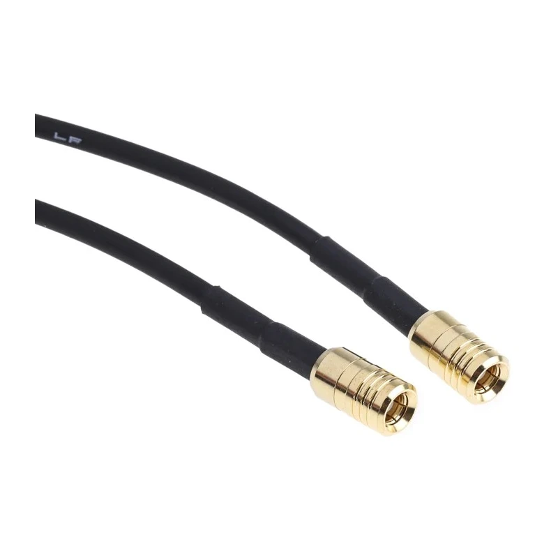 RS PRO 1 m RG174 Coaxial Cable 50 Ω Black Terminated PTFE Jacket RG174