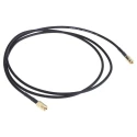 RS PRO 1 m RG174 Coaxial Cable 50 Ω Black Terminated PTFE Jacket RG174