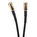 RS PRO 1 m RG174 Coaxial Cable 50 Ω Black Terminated PTFE Jacket RG174