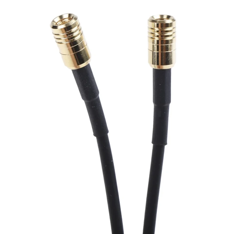 RS PRO 1 m RG174 Coaxial Cable 50 Ω Black Terminated PTFE Jacket RG174