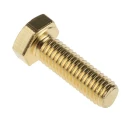 RS PRO Plain Brass Hex Bolt M8 x 25 mm 483-2429