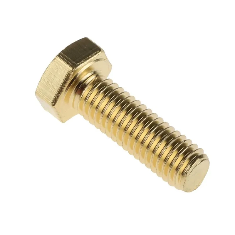 RS PRO Plain Brass Hex Bolt M8 x 25 mm 483-2429