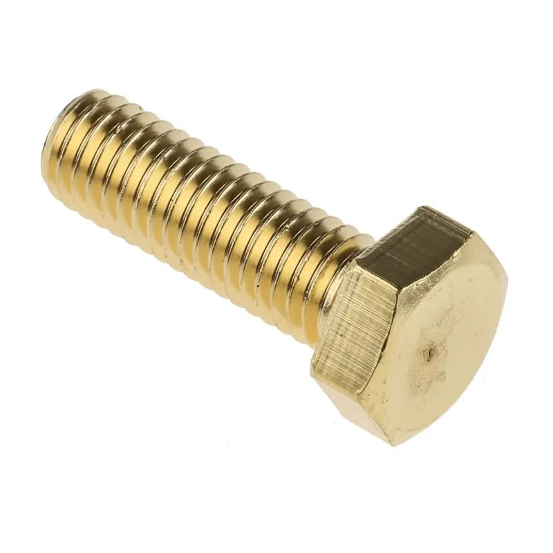 RS PRO Plain Brass Hex Bolt M8 x 25 mm 483-2429