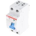 ABB Residual Current Circuit Breaker, 63A, 2-Pole, 300 mA Trip Sensitivity, Type AC, 400V AC 2CSF202001R3630 F202 AC-63/0,3