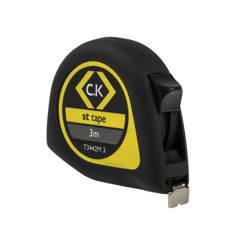 CK Compact Ergonomic 3 Meter Metric Tape Measure 13mm Wide Nylon Coated Blade ABS Plastic Case T3442M 3