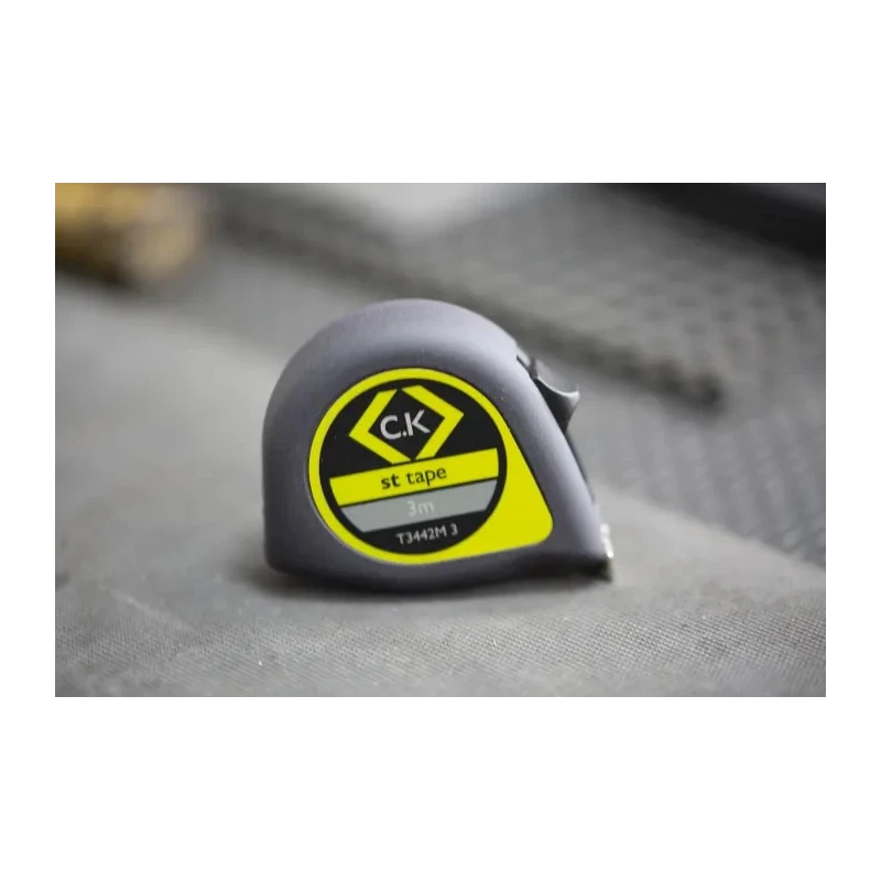 CK Compact Ergonomic 3 Meter Metric Tape Measure 13mm Wide Nylon Coated Blade ABS Plastic Case T3442M 3