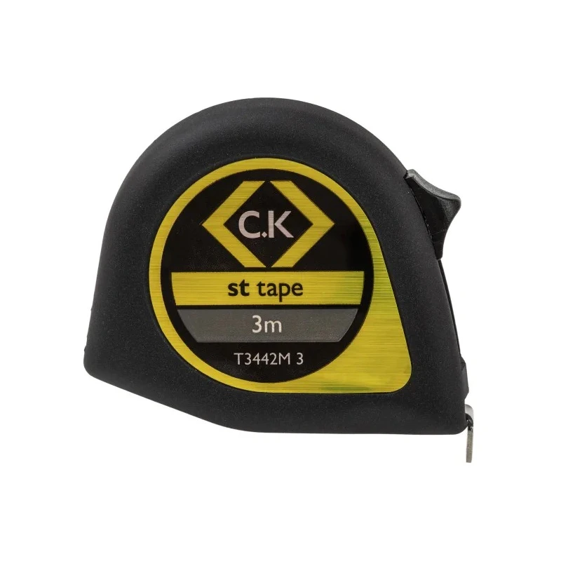 CK Compact Ergonomic 3 Meter Metric Tape Measure 13mm Wide Nylon Coated Blade ABS Plastic Case T3442M 3