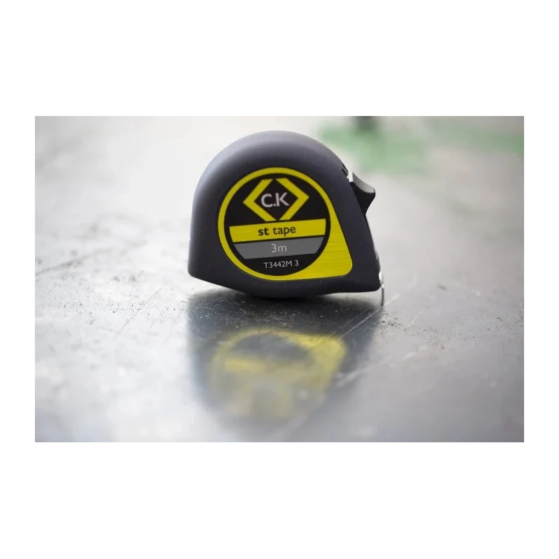 CK Compact Ergonomic 3 Meter Metric Tape Measure 13mm Wide Nylon Coated Blade ABS Plastic Case T3442M 3