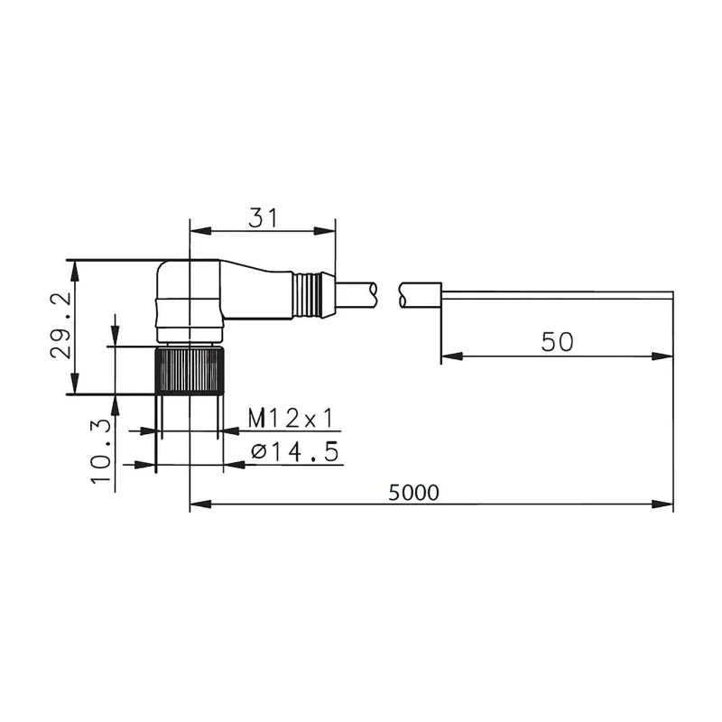 Bernstein AG 6 Way M12 Sensor Actuator Cable SHS3 Series Polyvinyl Chloride Jacket Black IP67 IP68 3251006295