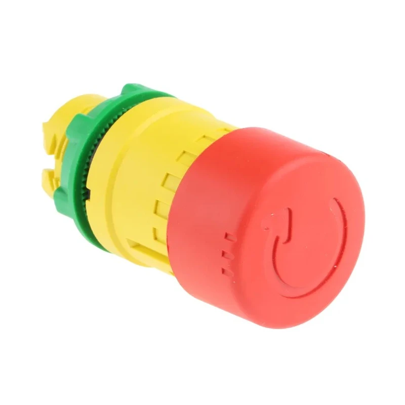 Schneider Electric Emergency Stop Push Button Panel Mount 22 mm Cutout IP66 IP69K IP67 Red Mushroom Head ZB5AS834