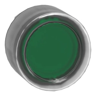 Schneider Electric Harmony XB4 Series Green Spring Return Push Button Head, 22 mm Cutout, Metal, IP67 IP66 ZB4BW533
