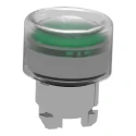 Schneider Electric Harmony XB4 Series Green Spring Return Push Button Head, 22 mm Cutout, Metal, IP67 IP66 ZB4BW533