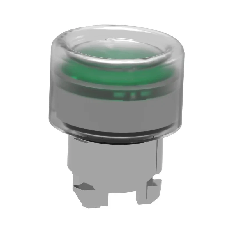 Schneider Electric Harmony XB4 Series Green Spring Return Push Button Head, 22 mm Cutout, Metal, IP67 IP66 ZB4BW533