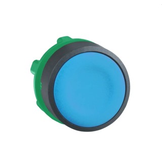 Schneider Electric Harmony XB5 Series Blue Spring Return Push Button Head 22 mm Cutout IP69K IP67 IP66 ZB5AA6