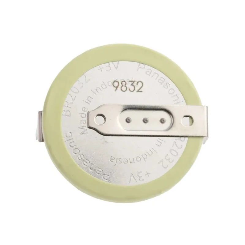 Panasonic Lithium Polycarbon Monofluoride Button Battery 3 V 20 mm Diameter BR-2032/HFN