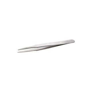 ideal-tek 120mm Stainless Steel Flat Round Tweezer 2A.SA